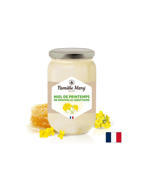 Пчелен мед от пролетни цветя от района на Нова Аквитания (Франция), 500 g - Feel You
