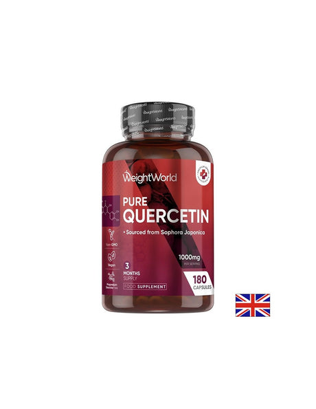 Кверцетин При алергии и отслабен имунитет, 500 mg 180 капсули - Feel You