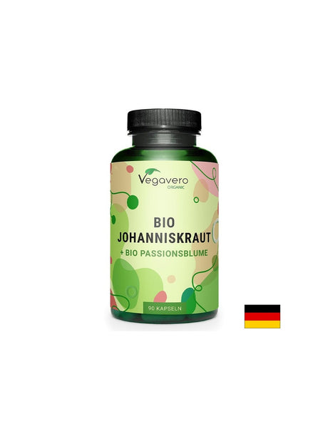 Жълт кантарион 500 mg + Пасифлора 200 mg – Емоционален баланс и здрава нервна система, 90 капсули - Feel You