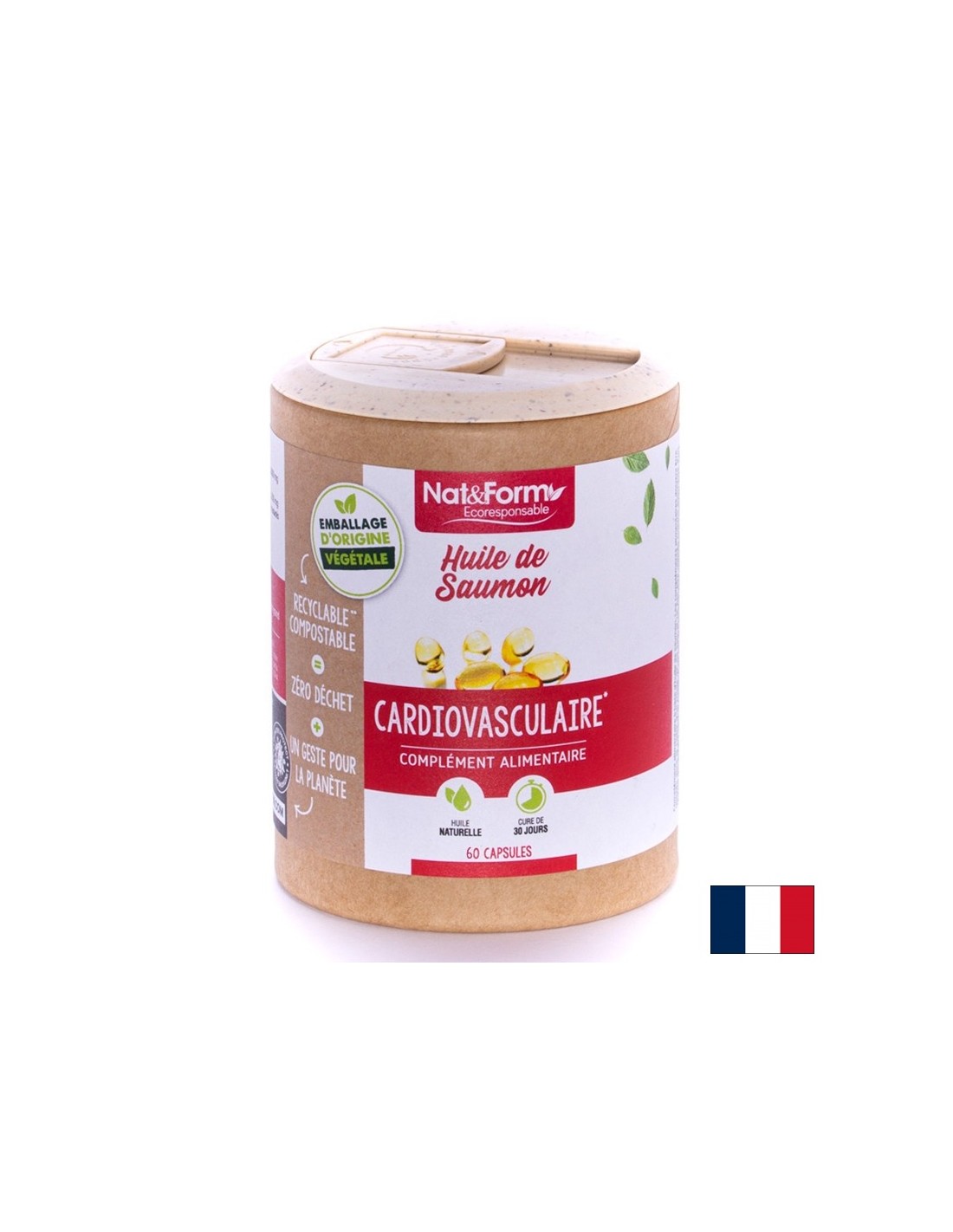 Когнитивна и сърдечна функция - Рибено масло от сьомга, 500 mg х 60 капсули - Feel You