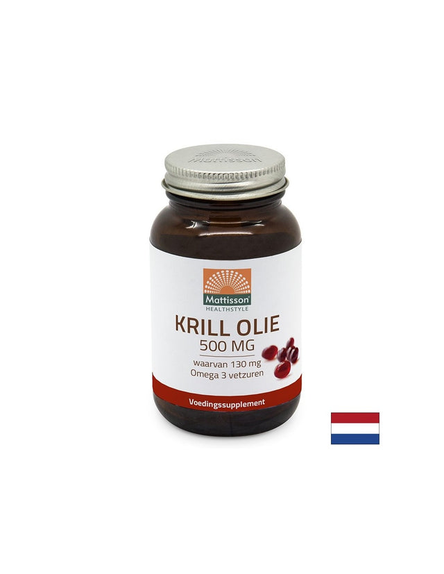 Сърдечно-съдова и нервна система - Крил (масло), 500 mg x 60 капсули Mattisson Healthstyle - Feel You