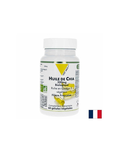 Сърдечно-съдова система - Масло от семена на чия, 500 mg x 60 капсули - Feel You