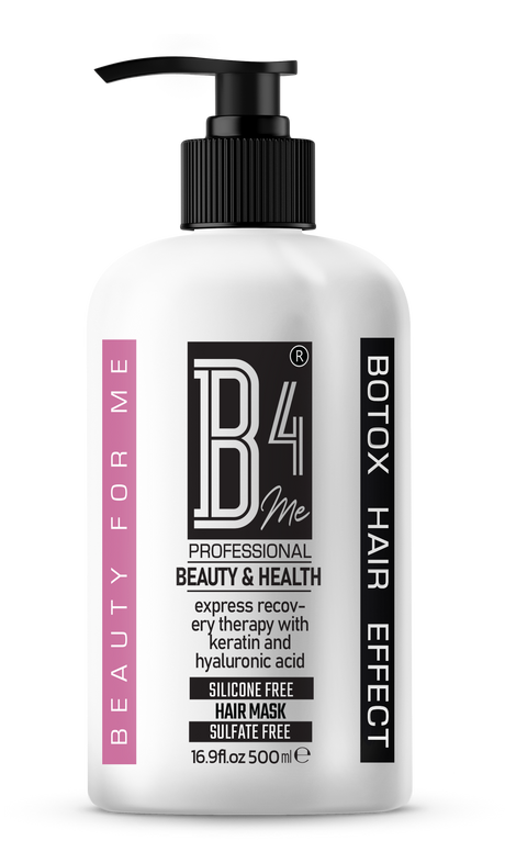 Маска за коса с кератин и хиалуронова киселина (без силикони и сулфати) – 500 ml - Feel You