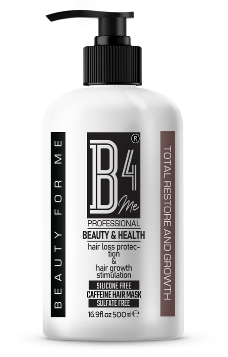 Маска за коса с кофеин, прополис и екстракт от бразилски орех (без силикони, без сулфати) - 500 ml - Feel You