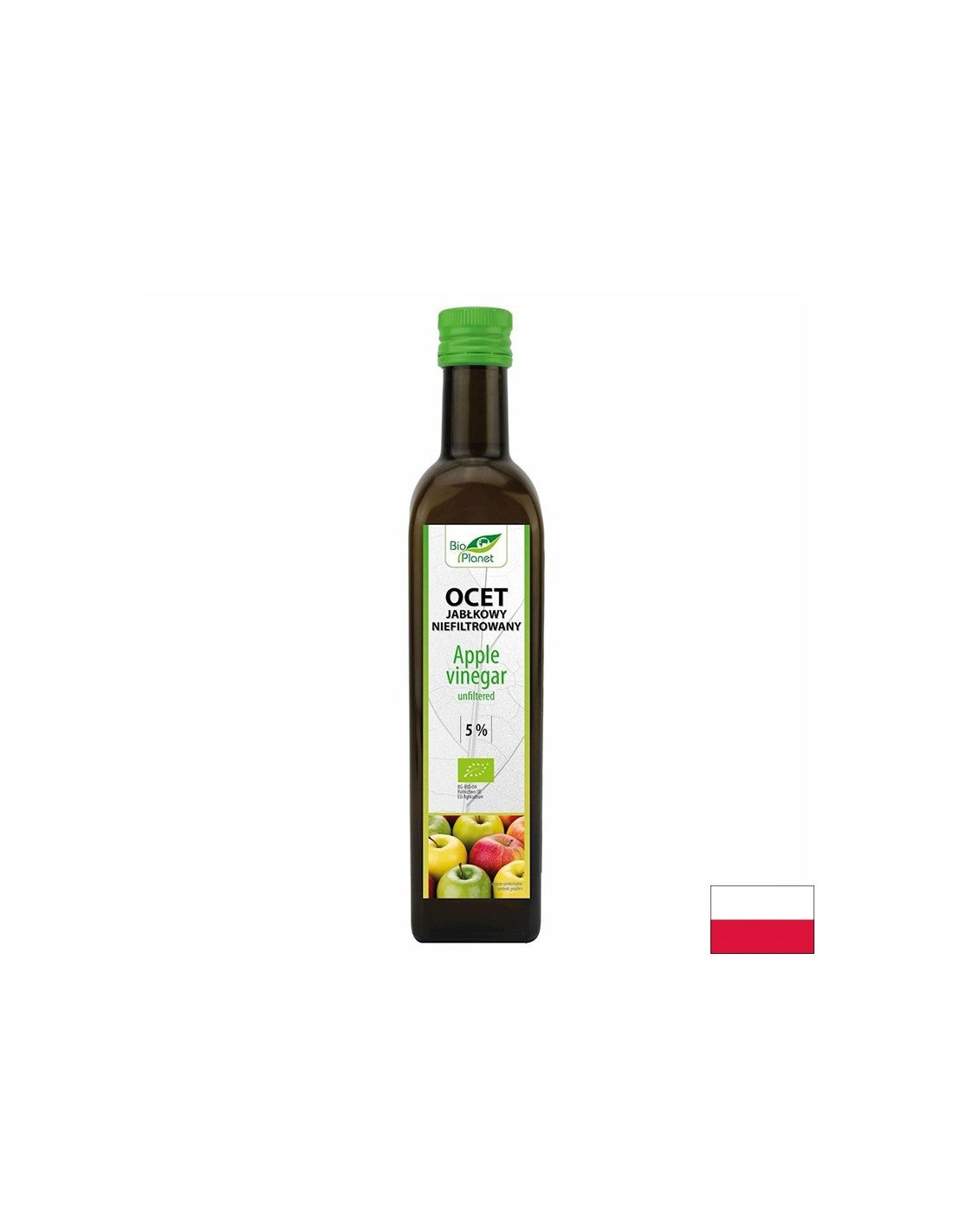 Ябълков оцет (нефилтриран), БИО, 500 ml - Feel You