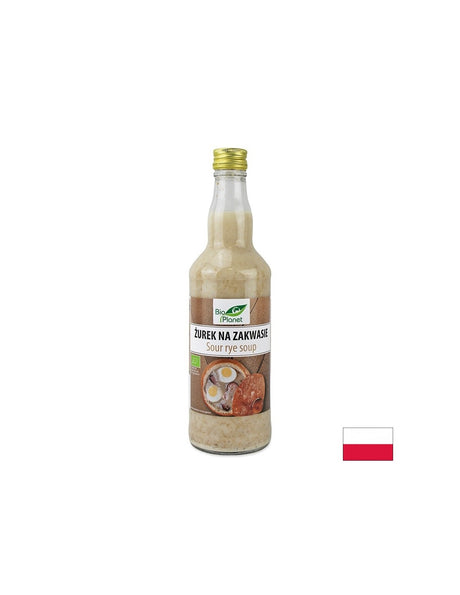 Кисела супа от ръж със закваска (непастьоризирана), БИО, 500 ml - Feel You