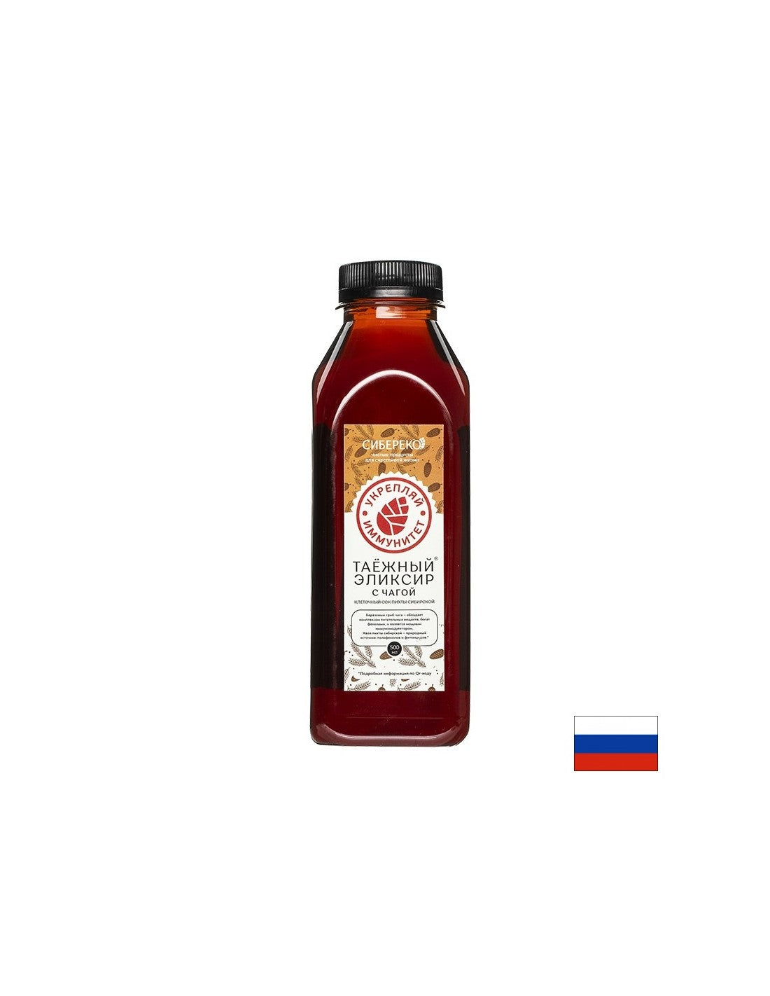 Тайга Еликсир с гъба чага и сибирска ела – Силен имунитет и тонус, 500 ml - Feel You