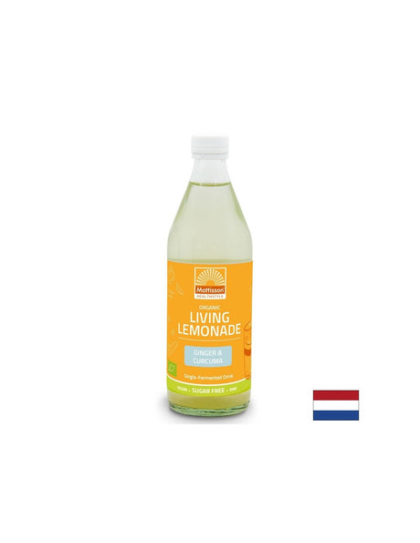 Жива лимонада с джинджифил и куркума БИО, 500 ml - Feel You