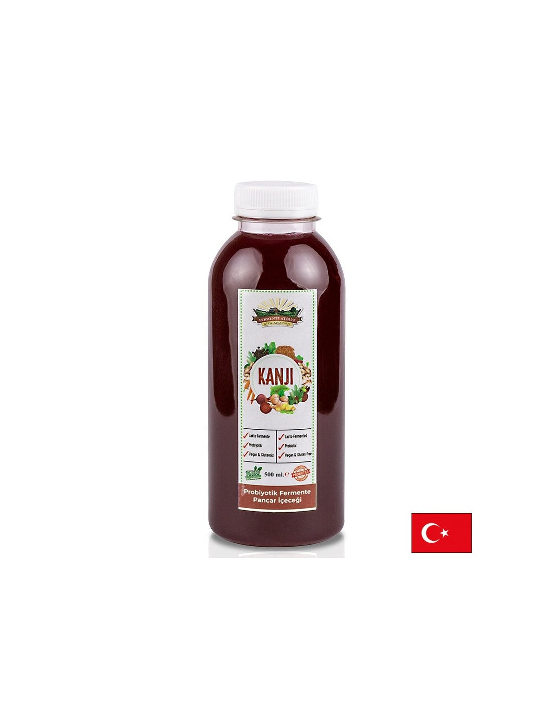 Пробиотична напитка от червено цвекло, моркови, хрян и джинджифил, 500 ml - Feel You