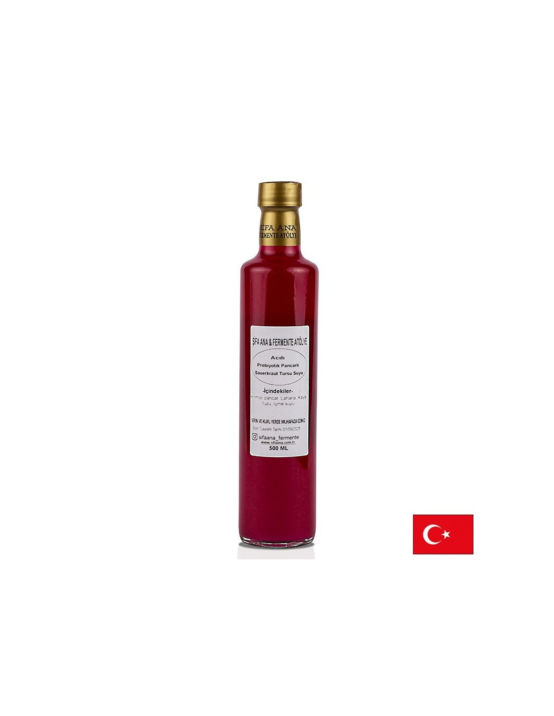Пробиотичен сок от кисело зеле и червено цвекло, 500 ml - Feel You