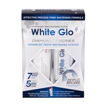 White Glo - Diamond Series Advanced Teeth Whitening System - Set for safe teeth whitening - 150ml