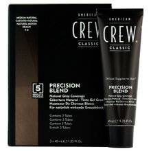 American Crew - PRECISION BLEND Natural Gray Coverage - Toning hair mousse for gray hair 3 x 40 ml