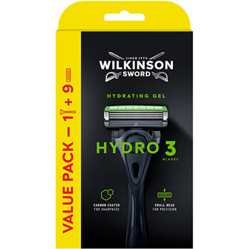 Wilkinson Sword - Hydro 3 Set - Shaver with one head + spare head (8 pcs)