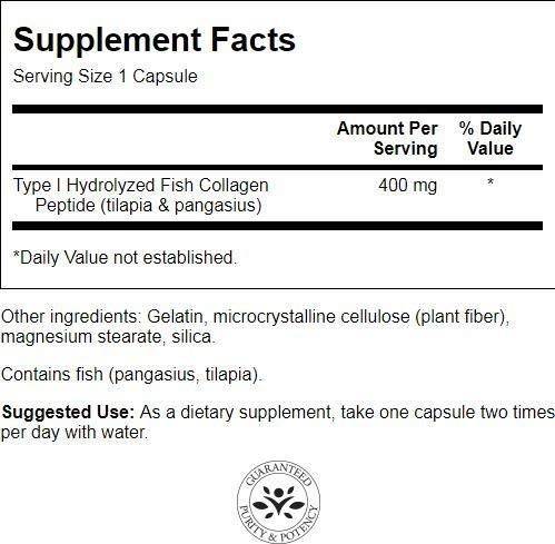 Hydrolyzed Fish Collagen Type 1 60 капсули - Feel You