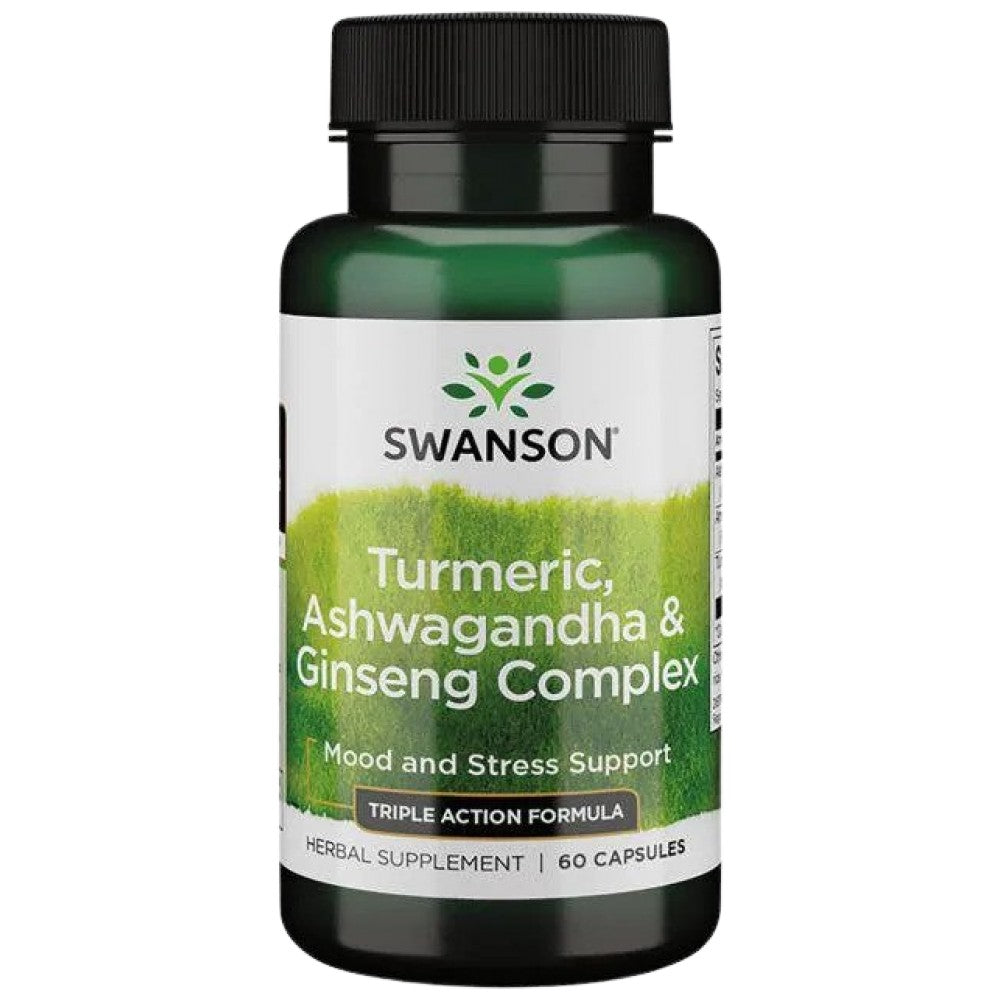 Turmeric, Ashwagandha and Ginseng Complex 60 капсули - Feel You