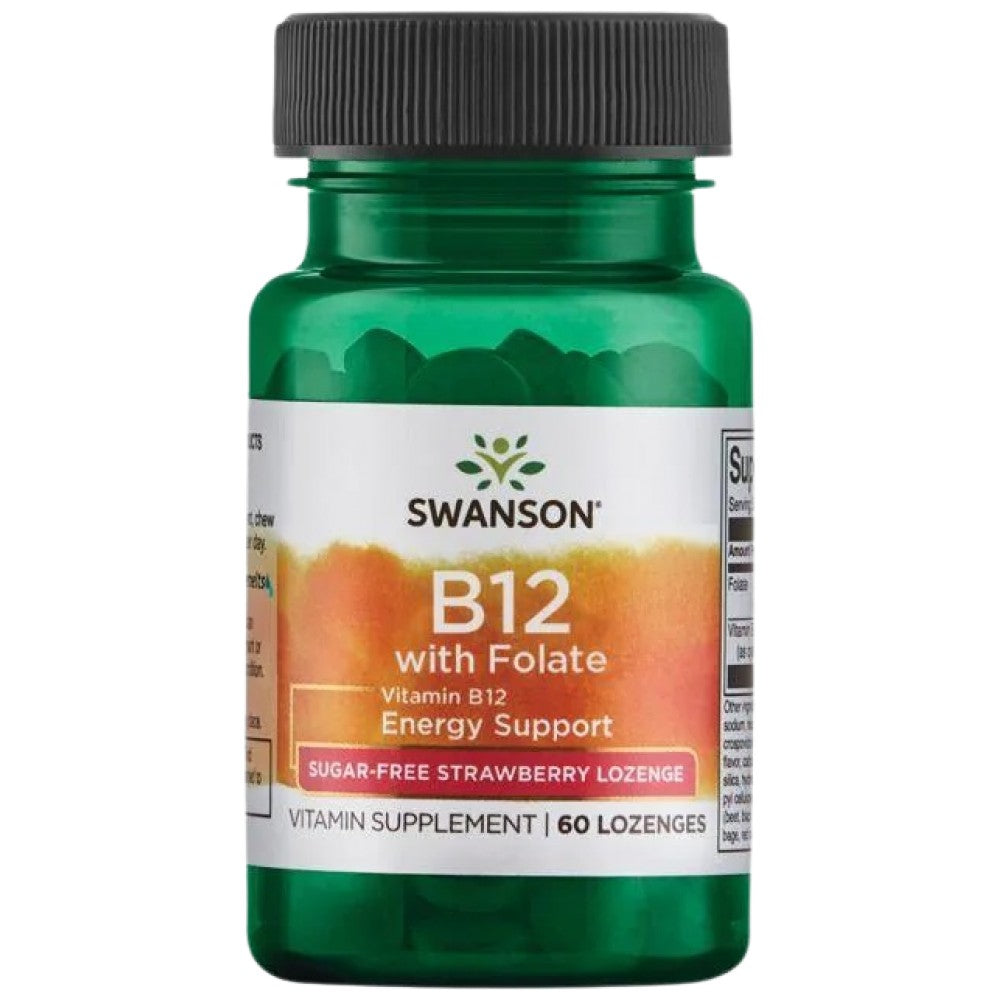 B12 1000 mcg with Folate - 60 Подезични таблетки - Feel You
