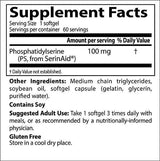 Phosphatidylserine 100 mg | With SerinAid - 120 капсули - Feel You