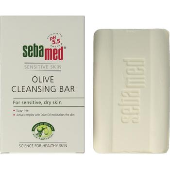Sebamed - Sensitive Skin Olive Cleansing Bar - Tuhé mýdlo - 150.0g
