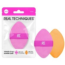 Real Techniques - Miracle 2-In-1 Powder Puff - Víceúčelová labutěnka pro nanášení pudrových a tekutých produktů