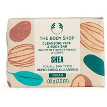The Body Shop - Shea Cleansing Face & Body Bar - Tuhé mýdlo na obličej a tělo - 100.0g