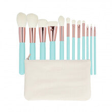 MIMO - Makeup Brush Set Turquoise (12 pcs) - 0ml