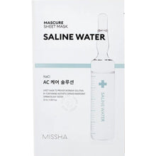 Missha - Mascure Saline Water Sheet Mask - Zklidňující maska pro citlivou pleť 1 ks