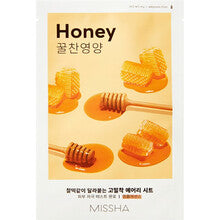 Missha - Honey Airy Fit Sheet Mask - Vyživující pleťová maska - 19.0g