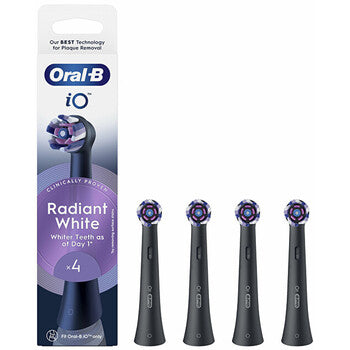Oral B - iO Radiant ( White Black ) - replacement brush heads - 4.0ks
