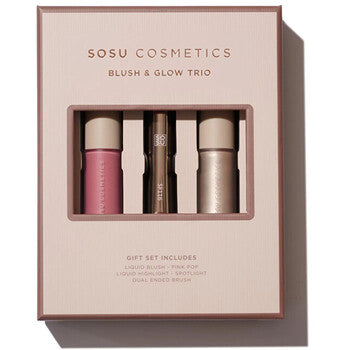 Sosu - Blush & Glow Trio - Dárková sada dekorativní kosmetiky