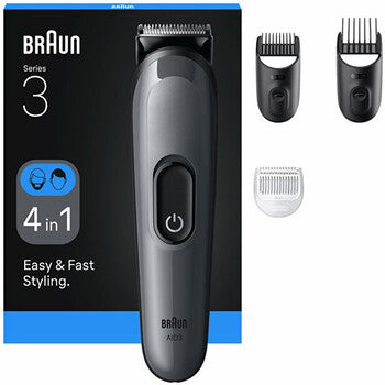 Braun - Series 3 AIO3500 Grey - Multifunkční zastřihovač 4v1