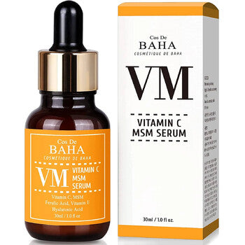 Cos De Baha - VM Vitamin C MSM Serum - Rozjasňující a zklidňující sérum s vitamínem C, MSM a kyselinou hyaluronovou - 30ml