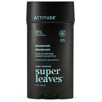 Attitude - Super Leaves Eucalyptus & Sage Deodorant - Přírodní pánský deodorant - 75.0g