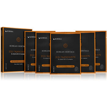 KORIKA - Korean Heritage Mask Set - Sada rozjasňujících plátýnkových masek - 25.0g