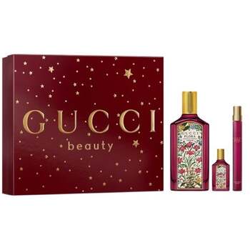 Gucci - Flora Gorgeous Gardenia Intense Gift Set EDP 100 ml, miniature EDP 10 ml and miniature EDP 5 ml - 100ml