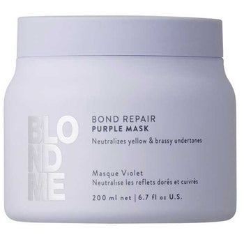 Schwarzkopf Professional - BlondMe Bond Repair Purple Mask - Neutralizing mask for blonde hair - 200ml