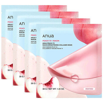 Anua - Niacin Brightening Collagen Mask Set - Sada pleťových masek - 38.0g
