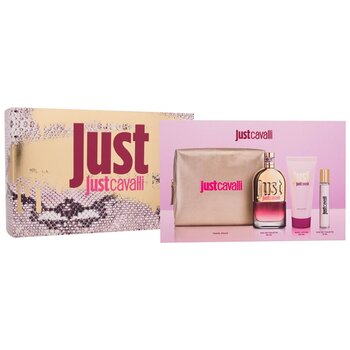 Cavalli Roberto - Just Cavalli Dárková sada EDT 90 ml, tělové mléko 100 ml, miniaturka EDT 15 ml a kosmetická taška - 90ml