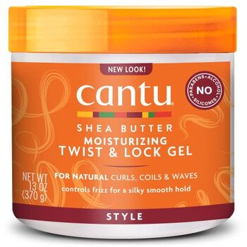 Cantu - Shea Butter Moisturizing Twist & Lock Gel - Hydratační gel pro definici vln - 370ml