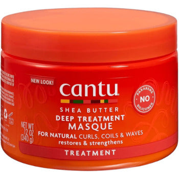 Cantu - Shea Butter Deep Tretment Masque - Posilující maska pro velmi suché a poškozené vlasy - 340ml