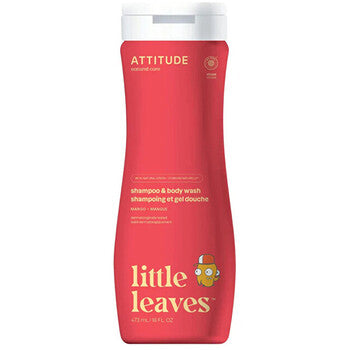 Attitude - Little Leaves Mango Shampoo - Dětské tělové mýdlo a šampon - 473ml