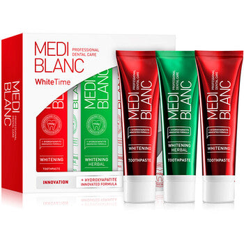 MEDIBLANC - Whitetime Toothpaste Set - Sada bělicích past na zuby