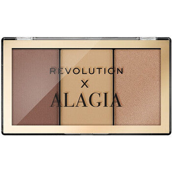Makeup Revolution - Alagia Face Like Alagia Highlight & Bronze Palette - Konturovací paletka 7,5 g - 0.0g
