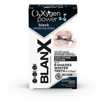 BlanX - Oxygen Power Black Whitening Strips - Bělicí pásky na zuby ( 10 ks )