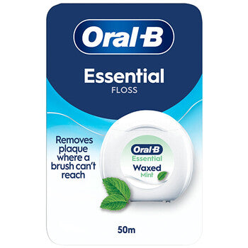 Oral B - Essential Waxed Mint Floss - Dentální voskovaná nit - 0ml