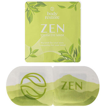 Body Restore - ZEN Steam Eye Mask ( Zelený čaj ) - Samozahřívací maska na oční okolí - 5.0ks