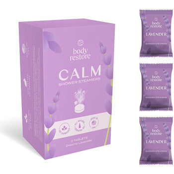 Body Restore - Shower Steamers Set ( Levandule ) - Sada aromatických tablet do sprchy - 6.0ks