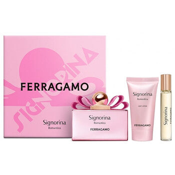 Salvatore Ferragamo - Signorina Romantica Dárková sada EDP 100 ml, tělové mléko 50 ml a miniaturka EDP 15 ml - 100ml