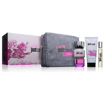 Cavalli Roberto - Just Cavalli Give Me Magic for Her Dárková sada EDP 90 ml, tělové mléko 100 ml, miniaturka EDP 15 ml a kosmetická taška - 90ml