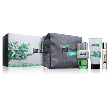 Cavalli Roberto - Just Cavalli Give Me Magic Dárková sada EDT 90 ml, sprchový gel 100 ml, miniaturka EDT 15 ml a kosmetická taška - 90ml