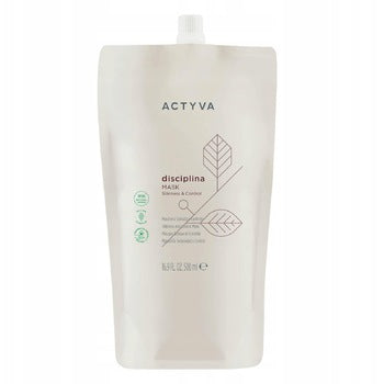 Kemon - Actyva Disciplina Silkiness & Control Mask Refill - Náplň uhlazujícího šamponu pro nepoddajné vlasy - 500ml